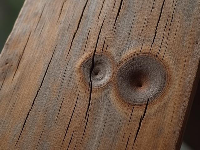 Weathered reclaimed barn wood with visible character marks, suggesting a rich history