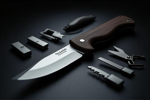 Precision hobby knife with an assortment of interchangeable blades.