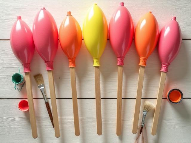 DIY Nautical Buoy painting and assembly set, with various colorful buoys.